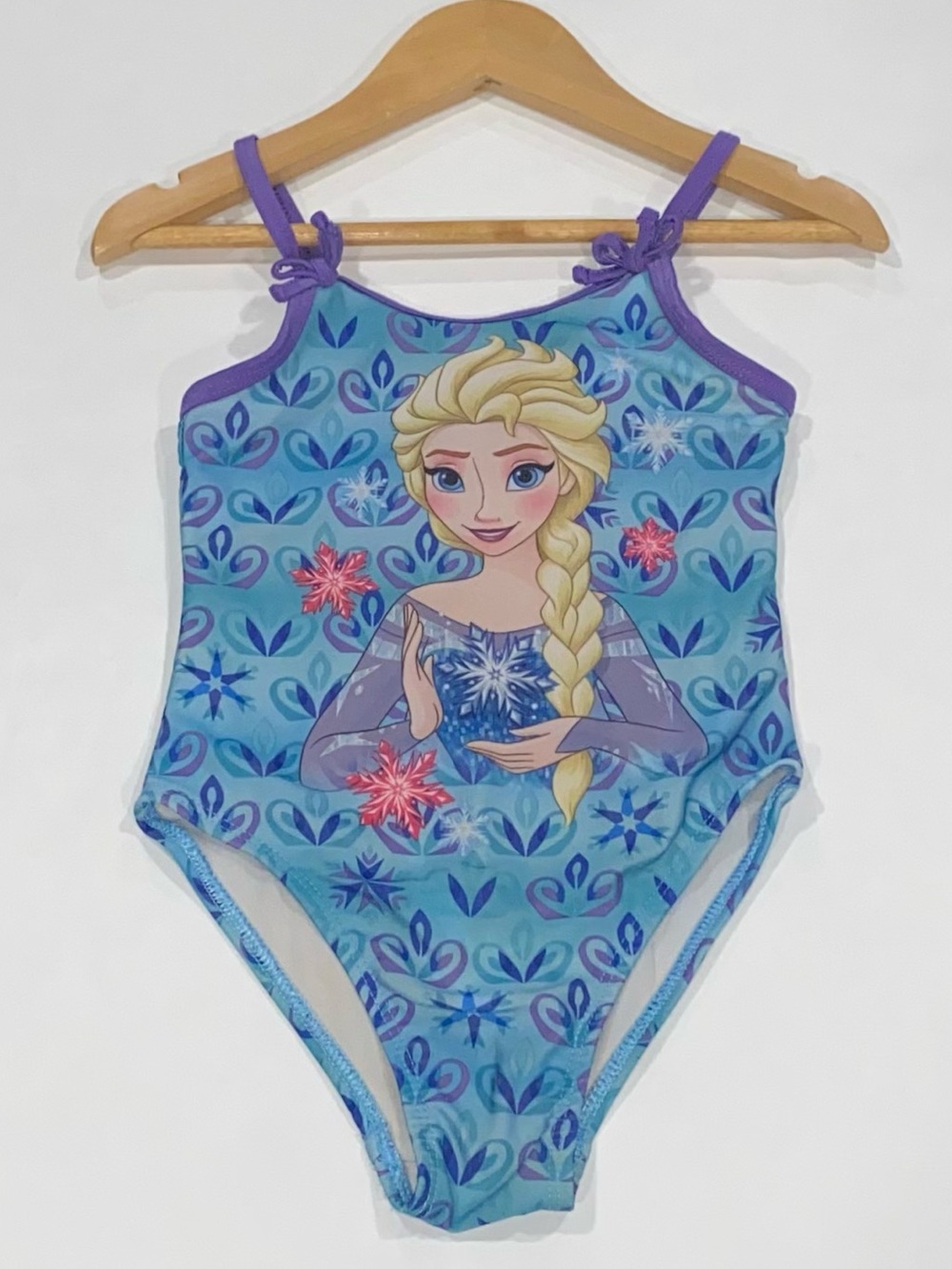 Disney Frozen Princess Elsa Girls’ One-piece Blue and Purple Swimsuit Size 3T